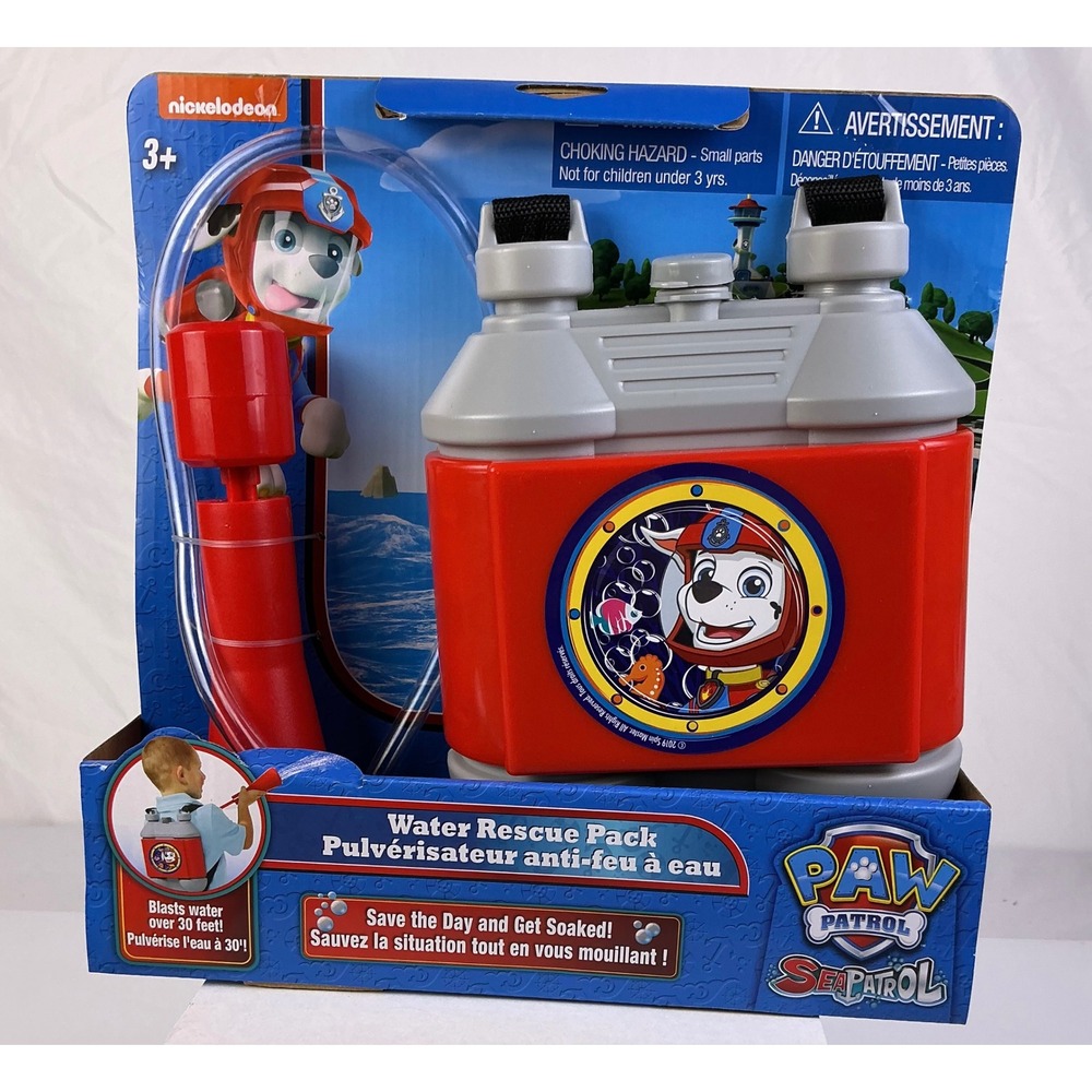 Paw Patrol Sea Patrol Water Rescue Pack Marshal Backpack Sprayer Toy Nickelodeon